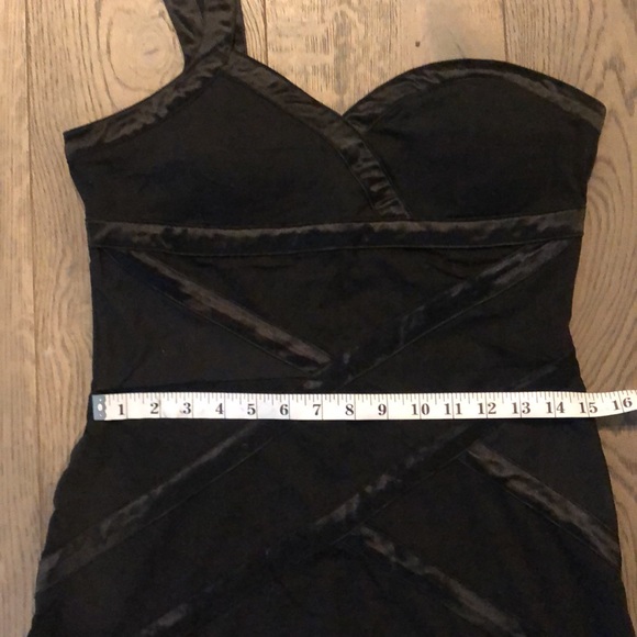 One Shoulder Sweetheart Backless Black Mini Dress - Picture 6 of 6